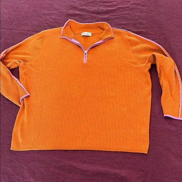 Sweater Target Half Zip Target Sweaters Target Ava Viv 3x Orange